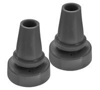 CALLARON 2 Pezzi Gommini Stampelle in Gomma Antiscivolo Grigio con Protezione per Bastoni Trekking e Escursionismo Accessori Resistenti per Estremità