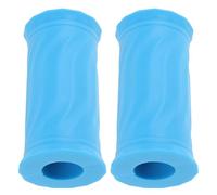 CALLARON 2 Pezzi Impugnature in Silicone Nere per Manubri, Grip Antiscivolo | Superficie Testurizzata, Presa Sicura, per Attrezzi Palestra e Sbarre Pilates, Casa e Fitness