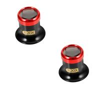 CALLARON 2 Pezzi Lente D'ingrandimento Montata Sulla Testa Gioielli Occhiali D'ingrandimento Lente Da Gioielliere Portatile Lictigazione Loupes Di Gioielli Bicchiere