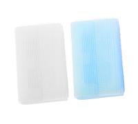 CALLARON 2 Pezzi pennello tattile per sensoriale infantile Pennello da bagno spazzolatura toelettatura Bath Scrubber spazzola appena nata spugna Blu