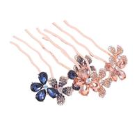 CALLARON 2 Pezzi Pettine per da Sposa con Raffinati Accessorio Leggero e Sicuro per Donne Pettinino Versatile per Acconciature Eleganti Matrimonio e