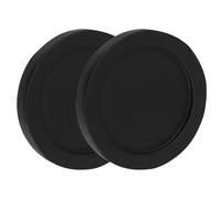 CALLARON 2 Pezzi Vassoio in Legno per Macina Pepe e Sale Base Antiscivolo e Porta Spezie Elegante per Tavolo da Pranzo in Case Moderne Colore Nero