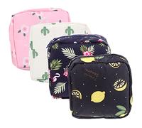 CALLARON 2 Set Borsa Portatile Per Assorbenti Femminili Diverse Colorazioni Per Conservare Assorbenti Monete E Lipstick Organizer Versatile Per Piccole Cose E Accessori 4 Pezzi * 2