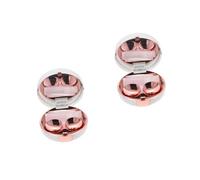 CALLARON 2 Set Di Scatole Per Lenti A Contatto Con Motivo Marmorizzato Custodia Per Lenti In Plastica Bianca