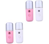 CALLARON 2 Set Nebulizzatore Portatile Con Per Idratazione Umidificatore Cylindrico Per Per Per Bianco E Rosa 2 Pezzi * 2