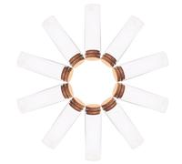 CALLARON 20 Mini Bottiglie di Vetro Tappo in Sughero e Base Stabile, Barattoli per Conservazione tè e Bomboniere, Contenitori Portatili in Vetro Borosilicato per Fai da Te e Regali