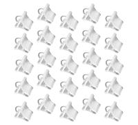 CALLARON 200 Pezzi Clip per Innesto in Plastica Bianca per Piante da Giardino, Supporto per Gambi e Viticci Resistente e Facile da Fissare, per Ortaggi e Pomodori