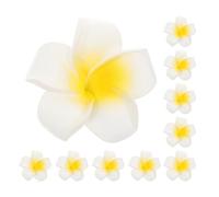 CALLARON 24 Fermagli per Chioma Hawaiani Fiori di Plumeria Tropicali da 9 CM Clip Presa Salda e Leggera Accessori Floreali per Feste Matrimoni e Look Estivi Bohémien