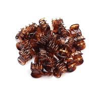 CALLARON 24pezzi Fermagli Capelli Forma Di Polpo Accessori Per Capelli in Plastica Forcine Per Piccoli Marroni Mollette Per Da Donna e Bambina Design Unico Denti Bordi