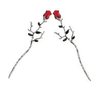 CALLARON 2pezzi Bastoncini per Capelli Cinesi Forcina Retro Fiore di Rosa Bacchette per Capelli in Stile Cinese Accessori per Femminili