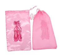 CALLARON 2pezzi Borsa Per Scarpe Da Danza Rete Traspirante Sacchetto Per Scarpe Da Balletto Con Chiusura Corda Organizzatore Pratico Viaggio