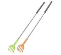 CALLARON 2pezzi Massaggiatore Corpo in Acciaio Inossidabile Manico Antiruggine Per Grattare La Schiena Stick Portatile Per e Sollievo Prurito Colori Casual