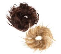 CALLARON 2pezzi Per Chignon Spettinato Elastici Per Di Cavallo Accessori Per Finti Per Realizzati in Fibra Di Adatti Per Tutti i Giorni e Speciali