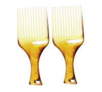 CALLARON 2pezzi Pettine Afro Plastica Ampio Pettine Denti Larghe Per Ricci e Spessi Strumento Di Styling Per Acconciature Naturali e Districanti Design Leggero