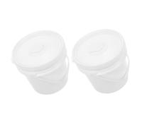 CALLARON 2pezzi Secchio Con Coperchio Per Salviette Dispenser Di Plastica Per Salviette Bagnate Per Ragazza e Asciugamani