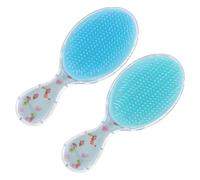 CALLARON 2pezzi Spazzola Per Capelli Portatile Setole Morbide Adatta Per Capelli Ricci e Spessi Per Bambina e Viaggio Semplice Da Usare e Pulire