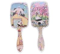 CALLARON 2pezzi Spazzola Per Piccola e Portatile Districante e Decorativa Design Trasparente e Animali Per Esperienza Piacevole e Antistatica Per Asciutti e Bagnati Resistente e Riutilizzab