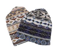 CALLARON 2pezzi Turbanti per Chemioterapia da Donna Pz Cuffia da Notte per Pazienti Oncologici Turbante Etnico Ricamato Morbido Foulard per Chemioterapia