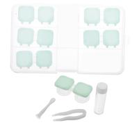 CALLARON 2sets Porta Trasparente Contenitore Portatile Per Prodotto Per Degli Occhi Accessorio Per Persone Miopi Ribaltabile e Doppia Protezione