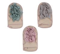 CALLARON 3 Pezzi Asciugamano Da Bagno Fiori Da Bagno Guanti Corpo Spugne Luffa Esfoliante Muffola Bagno Di Rimozione Della Pelle Morta Strumento Per Il Bagno Spugna