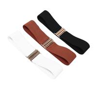 CALLARON 3 Pezzi cintura moda donna Cintura in vita regolabile da donna per jeans alla moda per bande di vita per le donne Metallo