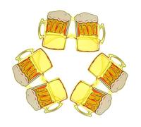 CALLARON 3 Pezzi Occhiali Divertenti Boccale per Feste Oktoberfest e Club Notturni Accessori Colorati per Adulti e Foto