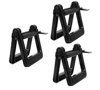 CALLARON 3 Pezzi spremiagrumi impasto dentifricio estrusore inossidabile clip in pasta di pigmenti forniture per saloni spremi tubo di pigmento distributore di tubi AbS Black