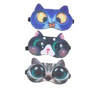 CALLARON 3 Pezzi Tema Maschere per Dormire con Design Creativo e Massima e Blocco Della per Relax Notturno