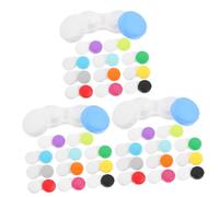 CALLARON 3 Set Custodia Per Lenti A Contatto Porta Lenti Tascabile Contenitore Per Lenti Cosmetiche Occhio Adorabile Organizer Per Obiettivi Astuccio Plastica 12 Pezzi*3