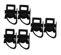 CALLARON 3 Set Kit Staffa Della Stampella Per Supporto Della Pinza Di Presa Cremagliera Bob Adulti Supporto Supporto Stampella Portabastone Leggero Plastica Black 2 Pezzi*3