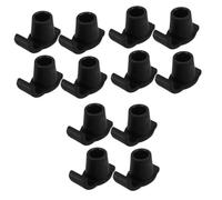 CALLARON 3 Set Tappetino Antiscivolo Anziano A Piedi Sci Da Passeggio Camminatore Pastiglie Per Alianti Camminatori Professionali Alianti Antiscivolo Nylon Black 4 Pezzi * 3