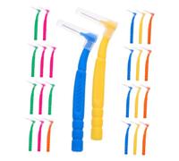 CALLARON 30 Pezzi Scovolini Interdentali per Dental Care, Spazzolino Ortodontico Portatile in Plastico Fibra di Nylon, Pulizia Facile dei Denti per Uso Familiare e Lavorativo