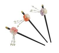 CALLARON 3pezzi Bastoncini Per Giapponesi Forcina Giapponese Con Fiori Di Ciliegio Bacchette Per Cinesi Design e Leggero