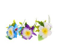 CALLARON 3pezzi Forcine Fiori Di Plumeria Realistiche Fermagli Per Hawaiani Per Donne Accessori Per Boho Leggeri e Comodi Adatti Feste Uscite Quotidiane e Vacanze Al Mare