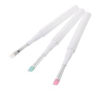 CALLARON 3pezzi Pennelli Per Ombretto Silicone Con Cappuccio Protettivo Per Applicazioni Di Trucco Occhi Separazione Delle Ciglia e Crema Per Occhi Riutilizzabili e Facili Da Pulire