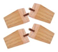 CALLARON 4 Pezzi Gambe per Mobili in Legno, Gambe per Divano e Cassettiera, Sostituzione, Cubo, Beige, Set da 4, Design Semplice, per Sofa e Drawer Cabinet