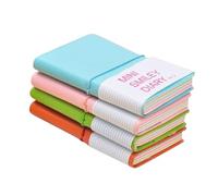 CALLARON 4 Pezzi Memo Pad Tascabile Copertina in Cuoio e Carta | Blocco Note Portatile, Pratico per Annotazioni, Accessorio per Studenti e Personale D'ufficio Colore Casuale
