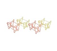 CALLARON 4 Pezzi per Spugne Metallo Design e Sostenibile Spugne per con Hollow Stabile e Colori Oro e Rosa