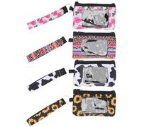 CALLARON 4 Pezzi Portafoglio Di Monete in Neoprene Borsa Per Soldi Portatile Cambia La Custodia Portafoglio Portacarte Da Donna Borsa Da Viaggio Borse Custodia Multiuso Neoprene