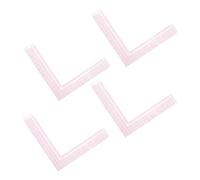 CALLARON 4 Pezzi Righello per Cucito a Forma in Plastica con Scala Interna Portatile, per Modellistica e Creazione di Abbigliamento in Sartoria