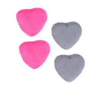CALLARON 4 Pezzi Soffio Di Cotone a Forma Di Cuore Sbuffo in Polvere Impostazione Piumino Da Cipria Piccolo Soffio Spugne Per Il Trucco Per Il Viso Miscelare Sbuffi Cotone