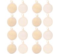 CALLARON 4 Set Face Scrubber Pulizia Ciclo Esfoliante Per Il Viso Tampone Setola Macchia Pad Di Scrubber Facciale Esfoliante Scrubber Viso Per Donna Lino Di Cotone 4 Pezzi*4