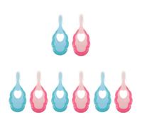 CALLARON 4 Set Spazzolini Per Setole Morbide Spazzolino Ergonomico Per Ragazza Anni Design Creativo Blu Innocente Rosa Orale E 2 Pezzi * 4