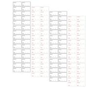 CALLARON 400 Pezzi Etichette Rimovibili e Organizzazione Efficiente in Pvc per Alimenti Impermeabili Adesivi per Contenuti e Date per Frigorifero per Attività di Ristorazione