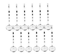 CALLARON 40pezzi Fermagli per Capelli in Metallo Argentato Base Rotonda per Cabochon Componenti per Accessori Fai da Te Fermagli per Forcine Vuote per Creazioni Artigianali e Decorazioni