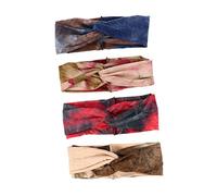 CALLARON 4pezzi Fascia Per Elastica Fascia Per Fitness Nodo Decorativo Buona Permeabilità All Aria e Capacità Di Assorbimento Del Sudore