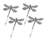 CALLARON 4pezzi Fermagli Capelli Vintage in Lega Clip Libellula Stile Campagna Per Donne Ragazze e Ragazzo Ragazza Accessori Capelli Decorativi Versatili e Resistente