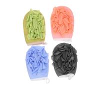 CALLARON 4pezzi Guanto Doccia Esfoliante per Corpo da Sfere da Doccia Creatore di Bolle Guanti per Bolle per Bagno Pulito e Liscio