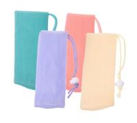 CALLARON 4pezzi Sachet per Sapone in Rete Sacchetto per Sapone in Panetto Sacchetto per Schiumogeno Corda per Appendere per Bagno e Viso