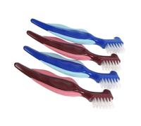 CALLARON 4pezzi Spazzolini Per Protesi Dentaria Spazzolino Da Viaggio Per Pulizia Protesi Strumenti Di Pulizia Orale Spazzolino Doppia Faccia Per Apparecchi Ortodontici Spazzolini Riutilizz